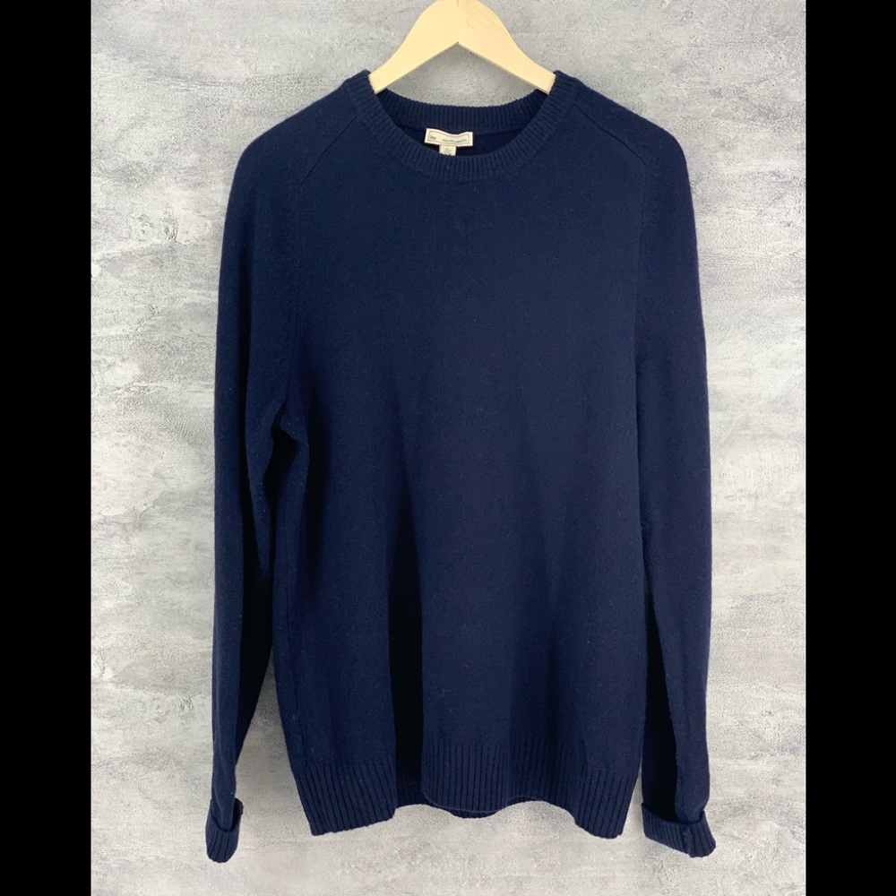 Men's Gap Sweater Crewneck 100% Lambs Wool Size L